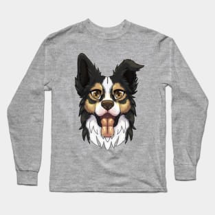 Tricolor Border Collie Long Sleeve T-Shirt